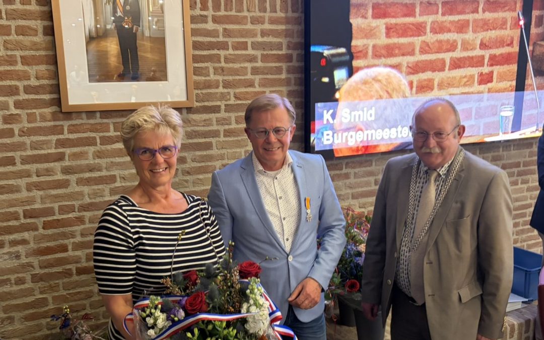 Jan ten Hoor benoemd tot Lid in de Orde van Oranje-Nassau